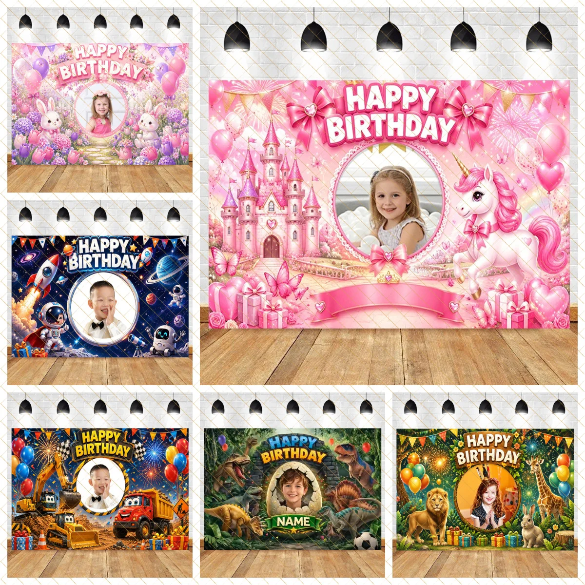 Customized Photo Happy Birthday Background for Kids Children Birthday Party Decorations Banner Personalization Photo Booth Props
Customized Photo Happy Birthday Background for Kids Children Birthday Party Decorations Banner Personalization Photo Booth Props