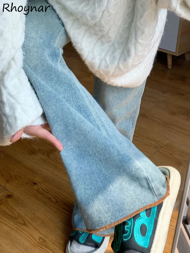 Джинсы-клеш в стиле ретро, женские весенне-осенние свободные потертые старые модные уличные джинсы с высокой талией, рваные стильные лоскутные модные джинсы в стиле Харадзюку 
Джинсы-клеш в стиле ретро, женские весенне-осенние свободные потертые старые модные уличные джинсы с высокой талией, рваные стильные лоскутные модные джинсы в стиле Харадзюку