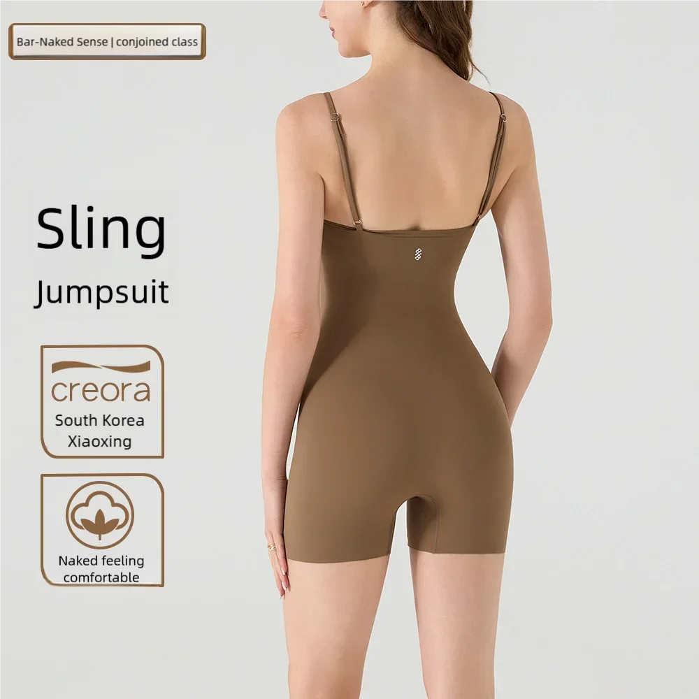 Barely-there Butt-lifting Tight Yoga Outfit,One-piece Bodysuit,Short-length Fitness Activewear, Open-back Camisole Yoga Bodysuit 
Barely-there Butt-lifting Tight Yoga Outfit,One-piece Bodysuit,Short-length Fitness Activewear, Open-back Camisole Yoga Bodysuit