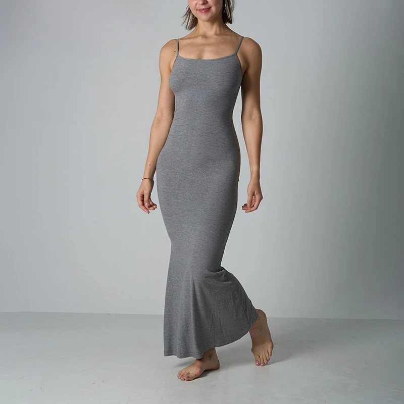 Summer Slim Fit Modal Ribbed Strap Dress Women's Private Label Style Long Evening Gown Sleeveless Neckline Other Ankle Length
Summer Slim Fit Modal Ribbed Strap Dress Women's Private Label Style Long Evening Gown Sleeveless Neckline Other Ankle Length