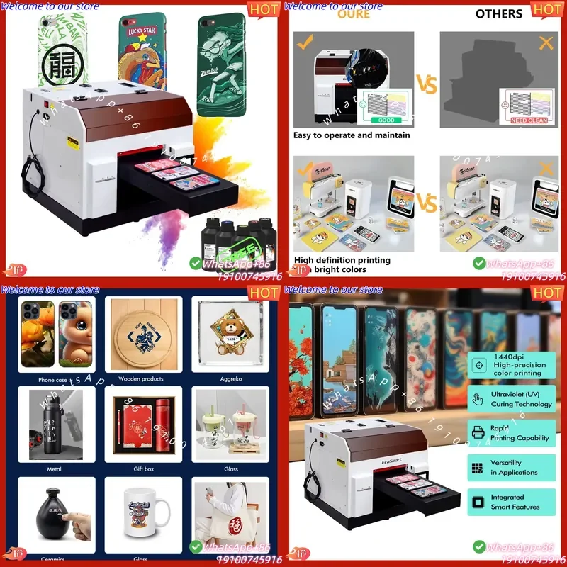 2026 Erasmart A4 UV 3D Printer Uv Id Card Printer, Mobile Phone Cover Printing Machine, Eco Inkjet Printers for Small
2026 Erasmart A4 UV 3D Printer Uv Id Card Printer, Mobile Phone Cover Printing Machine, Eco Inkjet Printers for Small