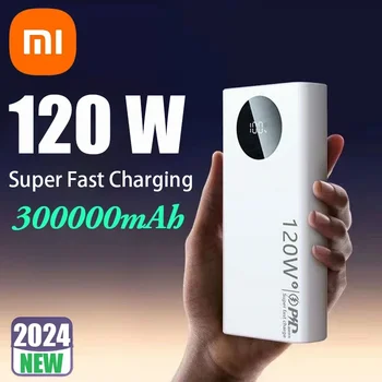 Xiaomi-MIJIA 120W 300000mAh Power Bank High Capacity Fast Charging Portable Battery Charger for iPhone Samsung Huawei 2025