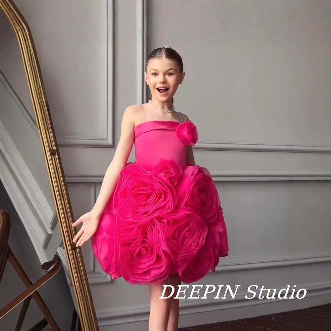 2025 New 3D Floral Princess Dress Girls 3-8Y Runway Gown Rose Applique Birthday & Holiday Party Outfit Elegant Stage Performance
2025 New 3D Floral Princess Dress Girls 3-8Y Runway Gown Rose Applique Birthday & Holiday Party Outfit Elegant Stage Performance