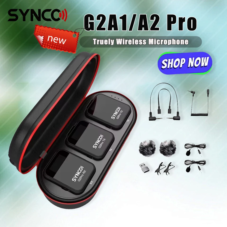 SYNCO G2 A2 Pro G2 A1 Pro Truely Wireless Microphone Magnetic Back Clip for Imperceptible Recording Real-time Digital Monitoring
SYNCO G2 A2 Pro G2 A1 Pro Truely Wireless Microphone Magnetic Back Clip for Imperceptible Recording Real-time Digital Monitoring