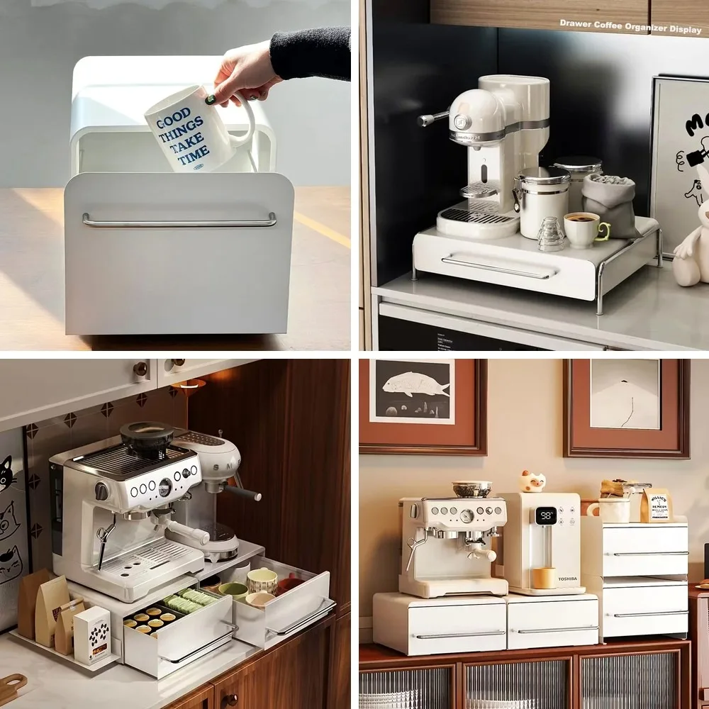Capsule Coffee Storage Rack with Display Shelves, Drawer & Tea Bag Holder for Barista Style, Wind, Ins Tabletop Coffee Machine
Capsule Coffee Storage Rack with Display Shelves, Drawer & Tea Bag Holder for Barista Style, Wind, Ins Tabletop Coffee Machine