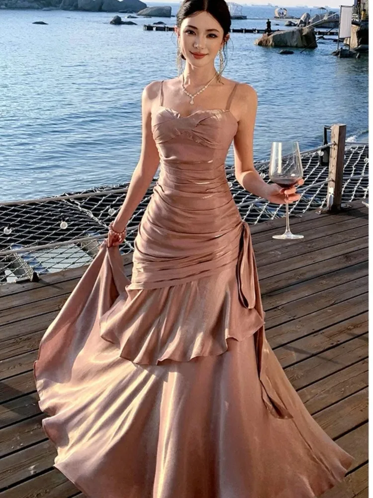 Elegant Ruffles Party Dress for Women Sexy Spaghetti Strap Sleeveless Princess Evening Dresses Summer Holiday Beach Vestidos New
Elegant Ruffles Party Dress for Women Sexy Spaghetti Strap Sleeveless Princess Evening Dresses Summer Holiday Beach Vestidos New