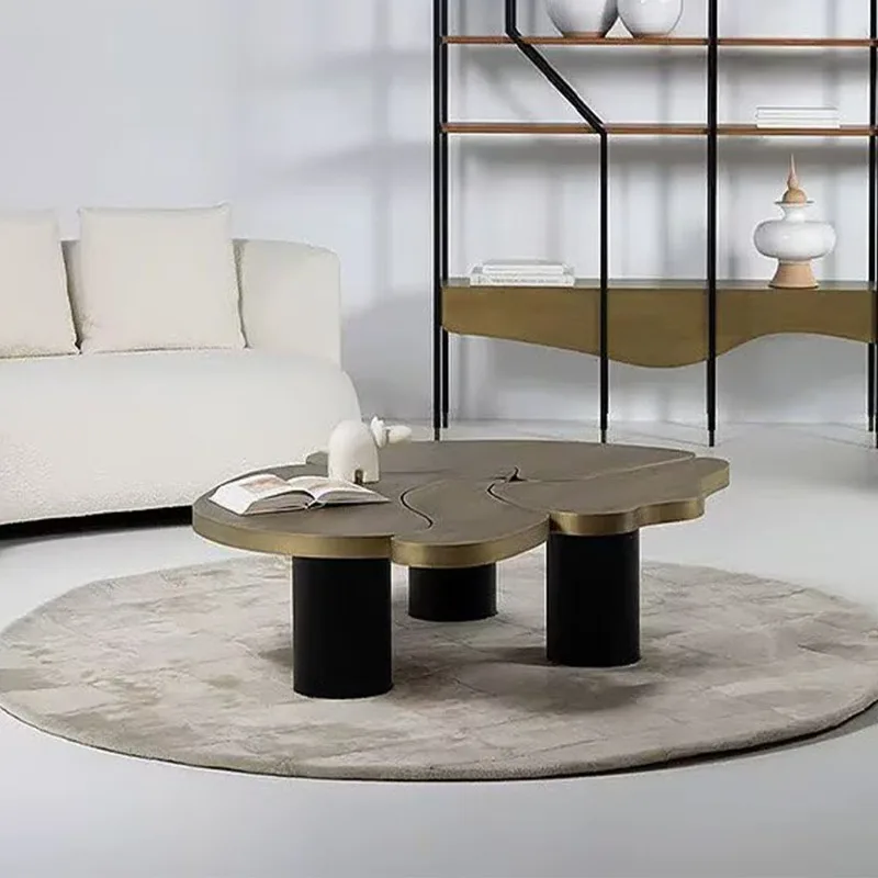 luxury special-shaped coffee table metal countertop living room designer art stainless steel tea table creative coffee table
luxury special-shaped coffee table metal countertop living room designer art stainless steel tea table creative coffee table