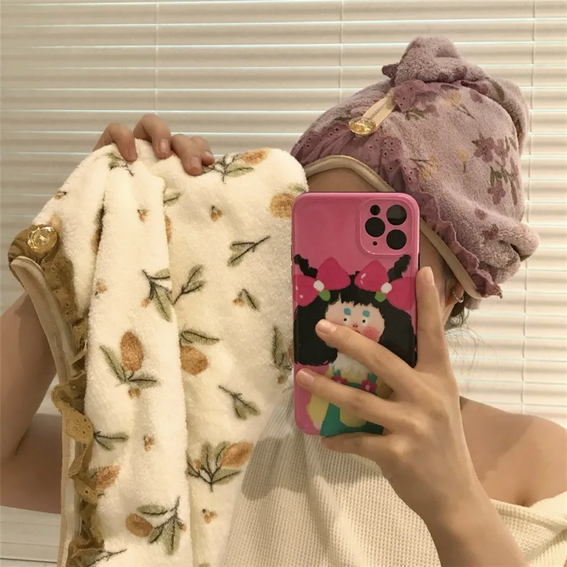 insHigh-Quality Retro Purple Floral Hair Drying Cap Home Use Hair Towel Wrap Absorbent Quick-Dry
insHigh-Quality Retro Purple Floral Hair Drying Cap Home Use Hair Towel Wrap Absorbent Quick-Dry