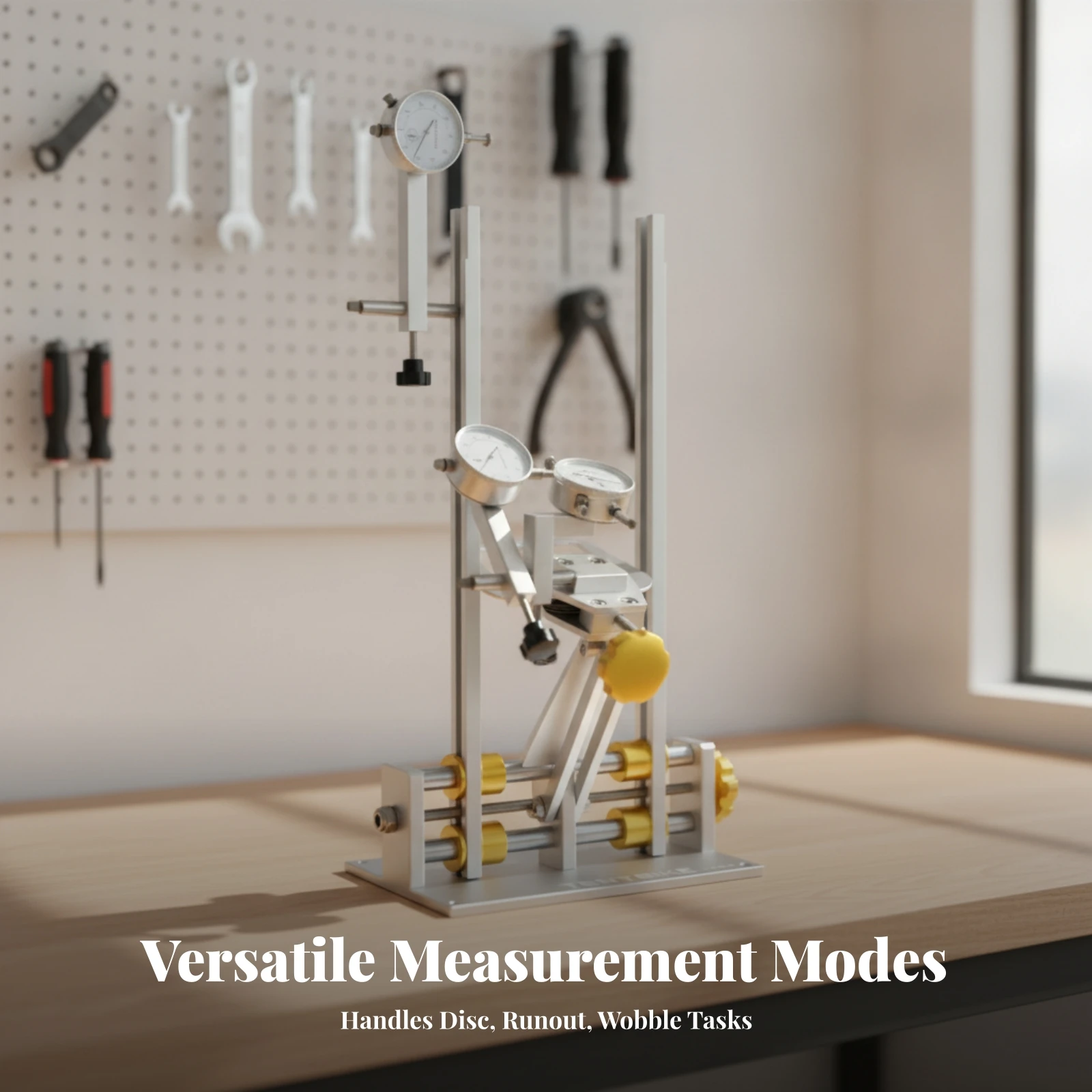 Wheel Truing Stand Metal Frame Linear Bearings Disc Brake Rotor Truing Stand Gold Finish
Wheel Truing Stand Metal Frame Linear Bearings Disc Brake Rotor Truing Stand Gold Finish