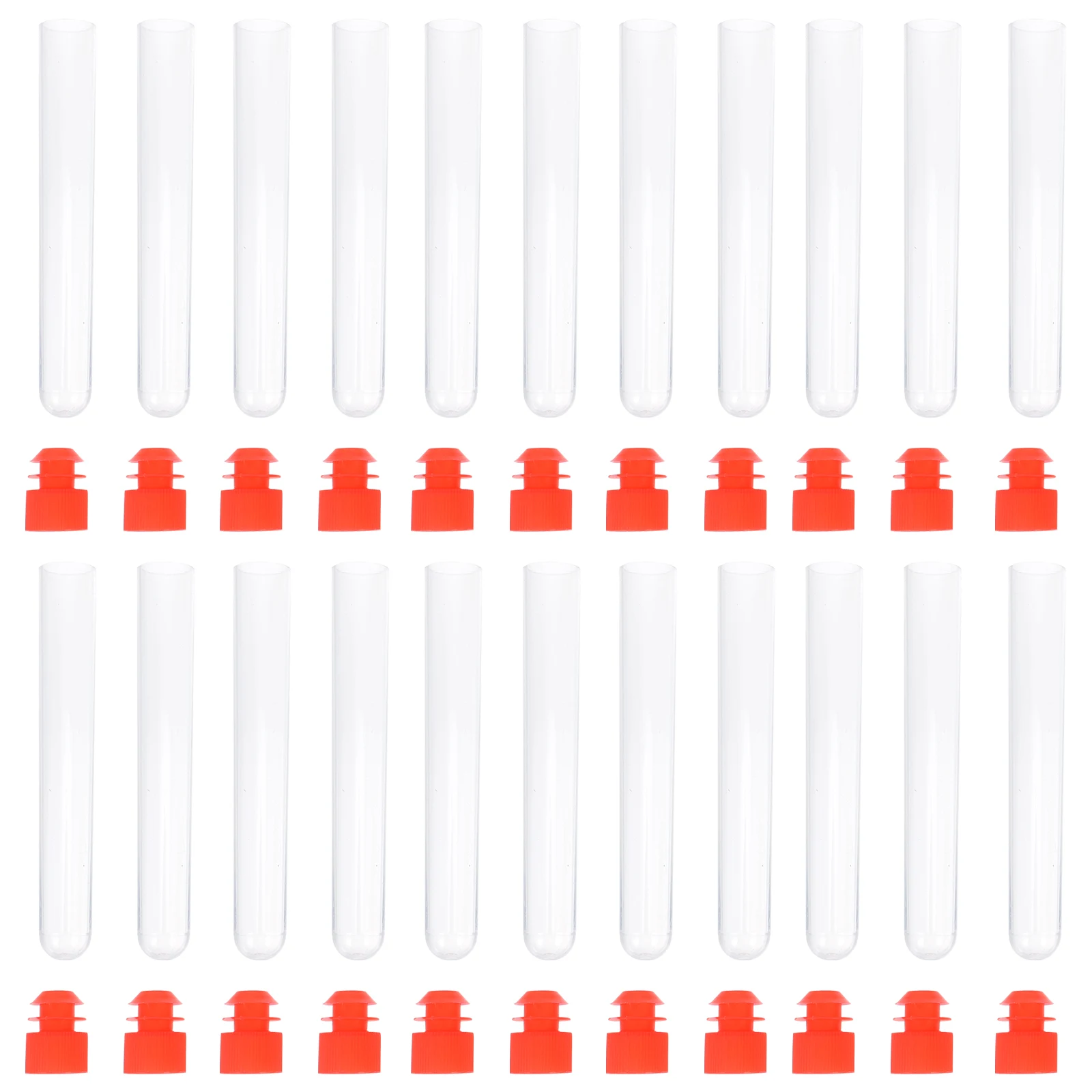 50 pcs Test Tubes 15x100mm Plastic Vials Stopper for Science Lab Experiments Kids Educational Toys Storage Containers
50 pcs Test Tubes 15x100mm Plastic Vials Stopper for Science Lab Experiments Kids Educational Toys Storage Containers
