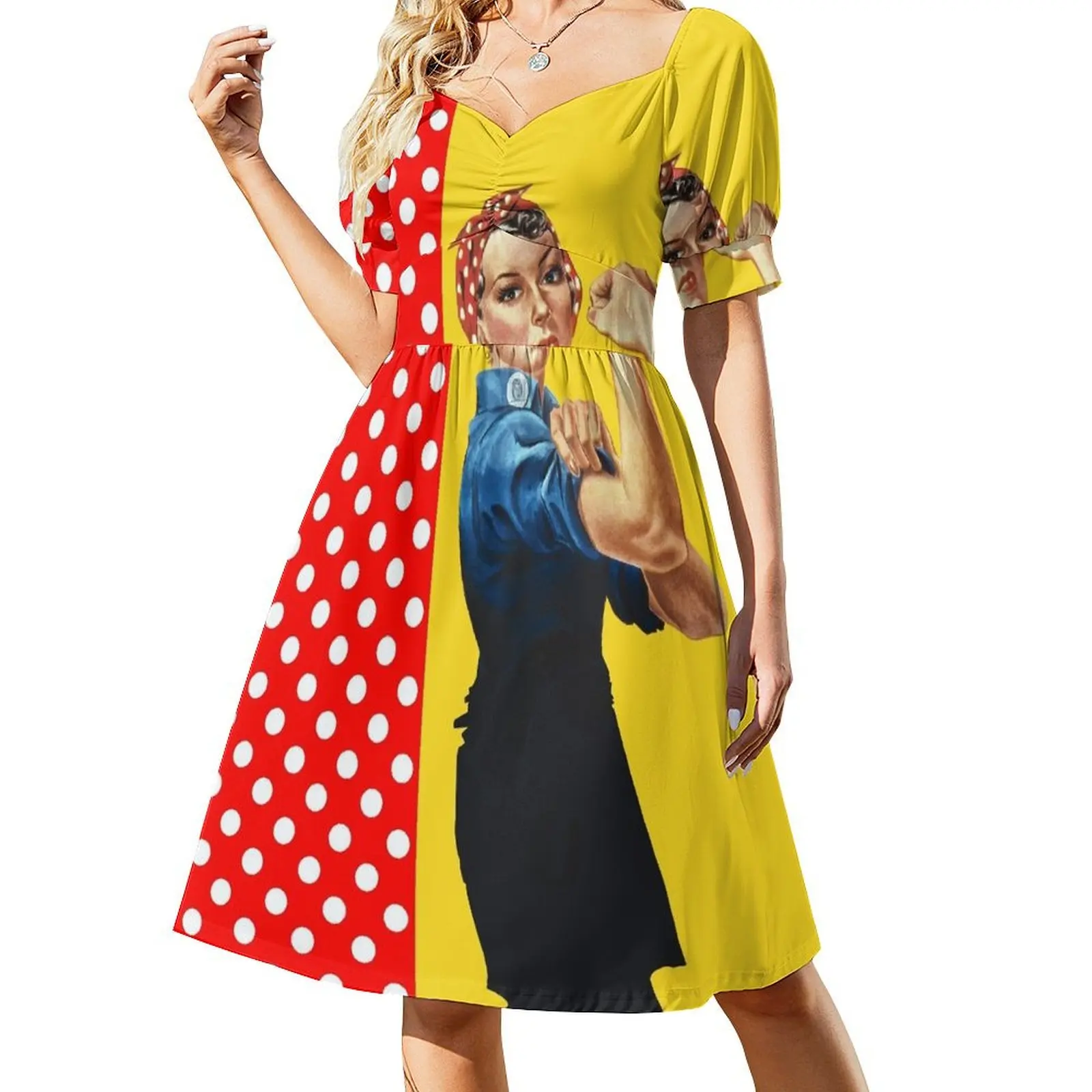 Rosie and Polka Dots Short Sleeved Dress elegant chic women dresses promotion elegant women's sets beach outfits for women Dress
Rosie and Polka Dots Short Sleeved Dress elegant chic women dresses promotion elegant women's sets beach outfits for women Dress