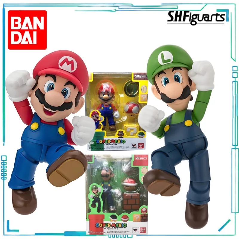 BANDAI Genuine S. H. Figuarts Series Movable Toys Super Mario Series Mario and Luigi Movable Model Collectibles Nostalgic model
BANDAI Genuine S. H. Figuarts Series Movable Toys Super Mario Series Mario and Luigi Movable Model Collectibles Nostalgic model