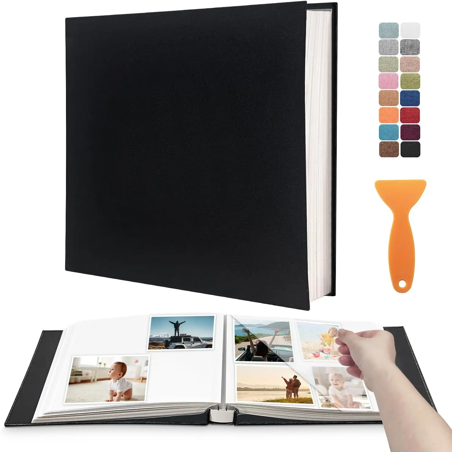 Large Photo Album Self Adhesive Scrapbook Album for 4×6 5×7 8×10 Pictures DIY Magnetic Linen Cover Album 60 Pages for
Large Photo Album Self Adhesive Scrapbook Album for 4×6 5×7 8×10 Pictures DIY Magnetic Linen Cover Album 60 Pages for