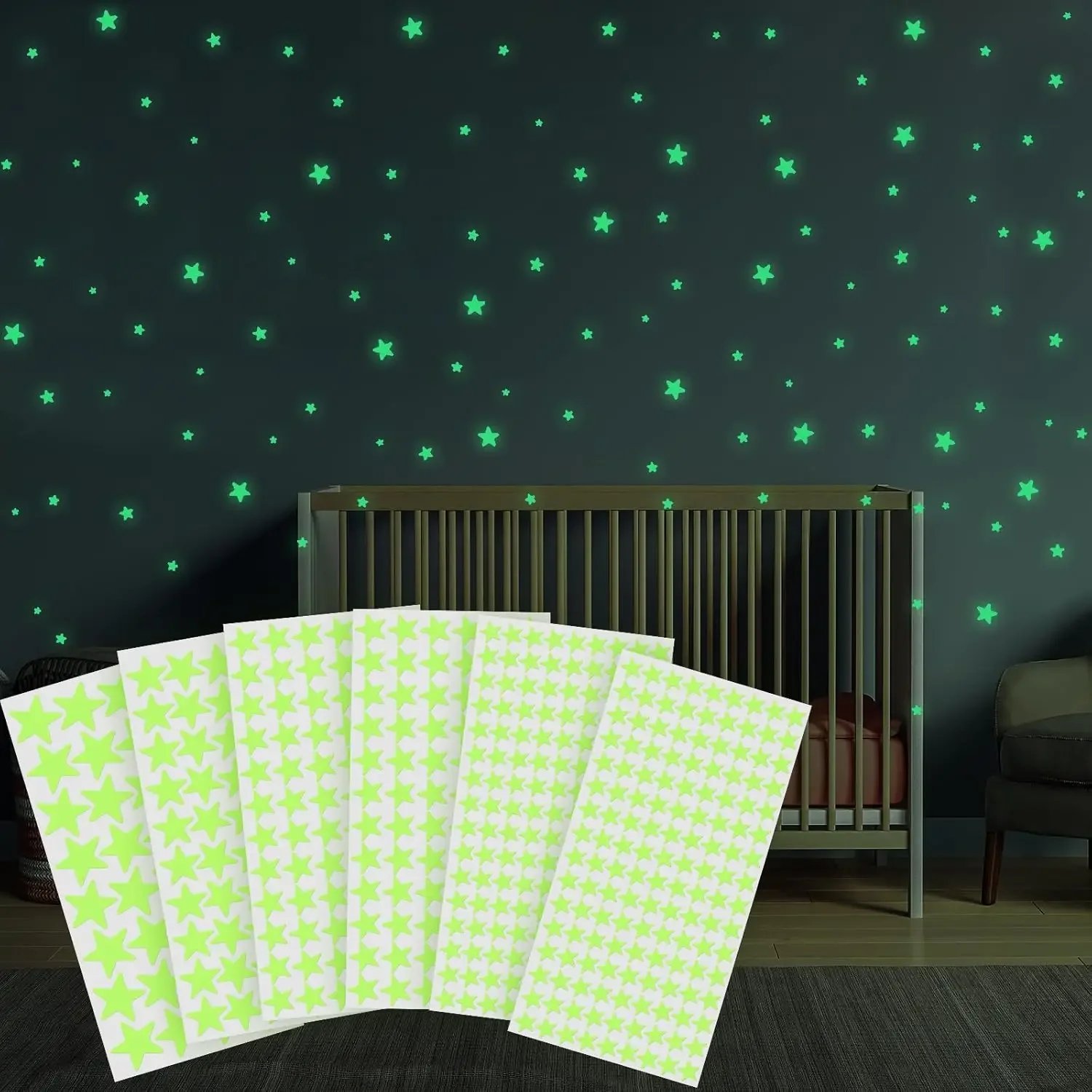 514Pcs Glow in Dark Stars Stickers for Ceiling Wall Decor Kids Room Party Gift
514Pcs Glow in Dark Stars Stickers for Ceiling Wall Decor Kids Room Party Gift