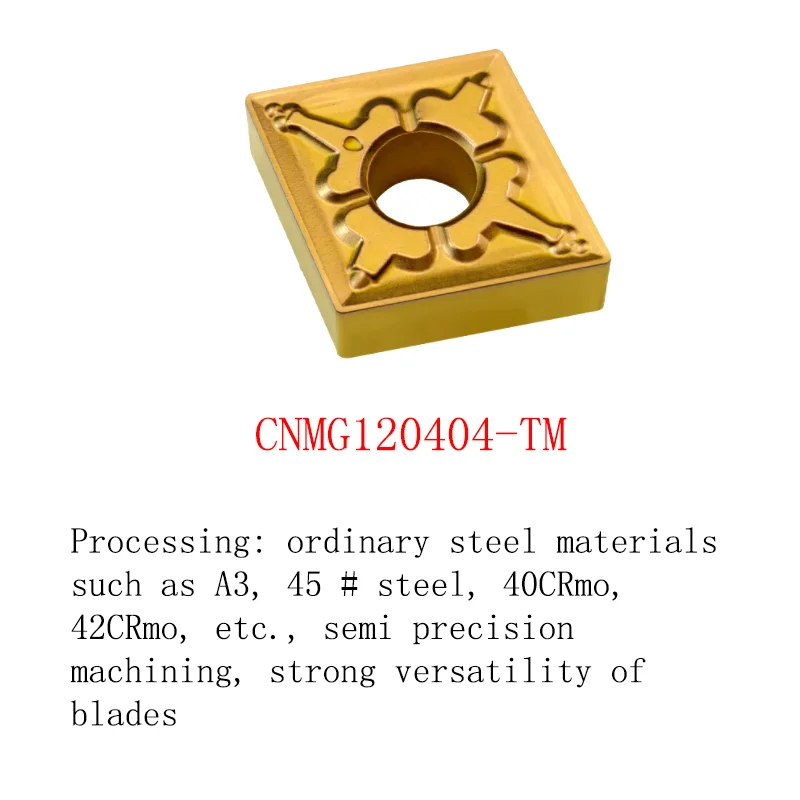 CNC Insert Outer Circle 80° Double-Sided Diamond Shaped CNMG 12040408 Steel Parts Stainless Steel Machine Clamping Tool Inserts
CNC Insert Outer Circle 80° Double-Sided Diamond Shaped CNMG 12040408 Steel Parts Stainless Steel Machine Clamping Tool Inserts