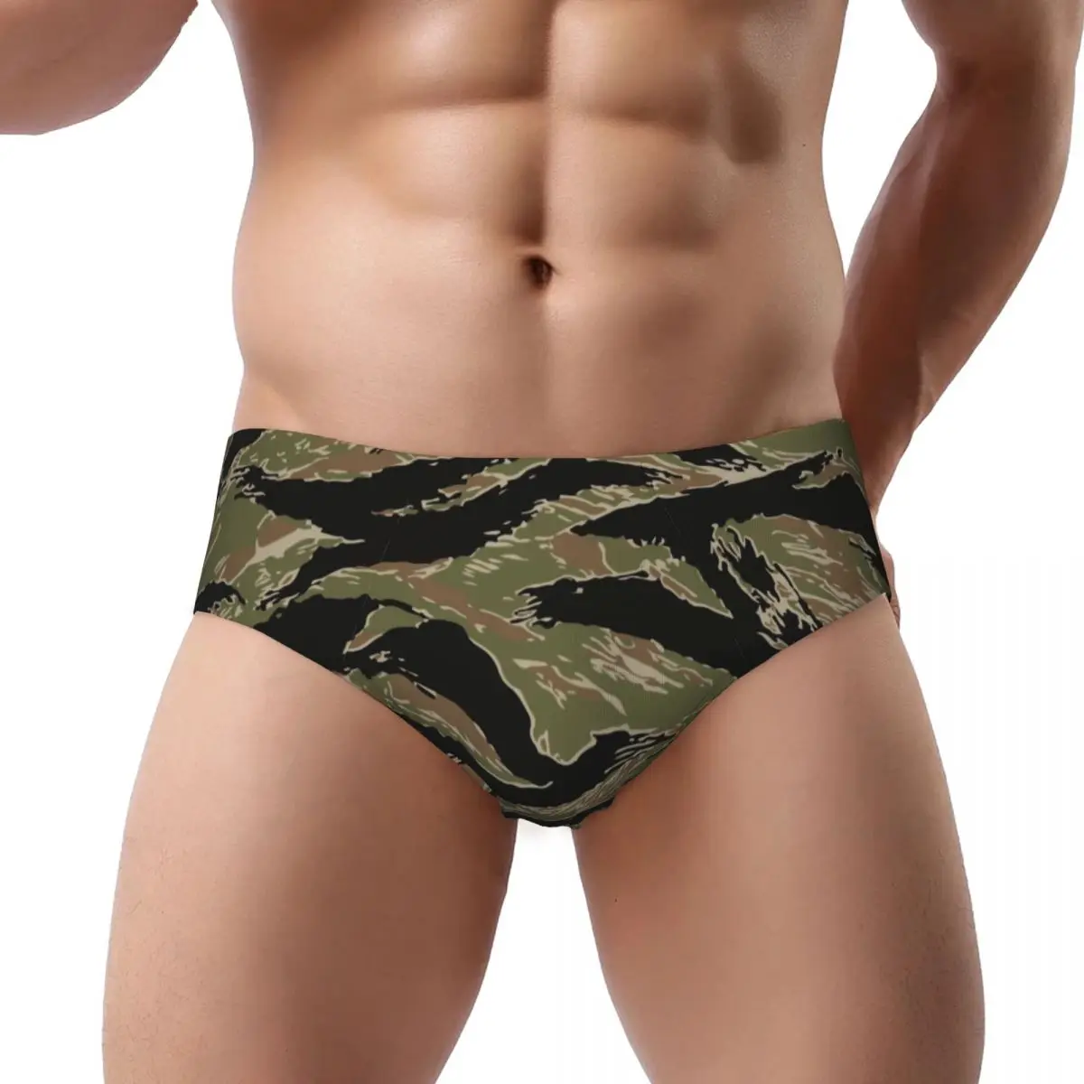 Мужские камуфляжные мужские трусы в тигровую полоску на заказ, удобные камуфляжные трусы, нижнее белье
Мужские камуфляжные мужские трусы в тигровую полоску на заказ, удобные камуфляжные трусы, нижнее белье