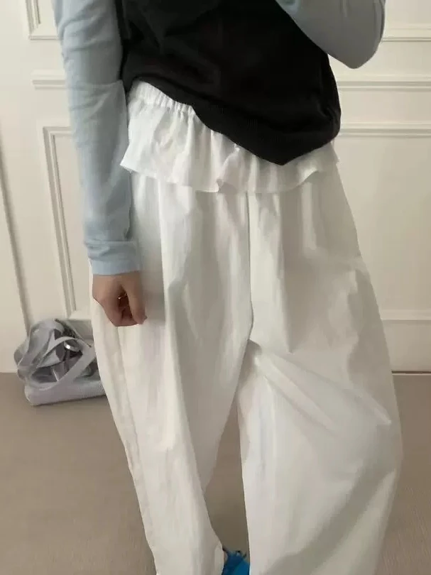 Lotus Leaf Skirt Trousers Elastic Waist Casual Spicy Girl Long Pants for Spicy Girl
Lotus Leaf Skirt Trousers Elastic Waist Casual Spicy Girl Long Pants for Spicy Girl