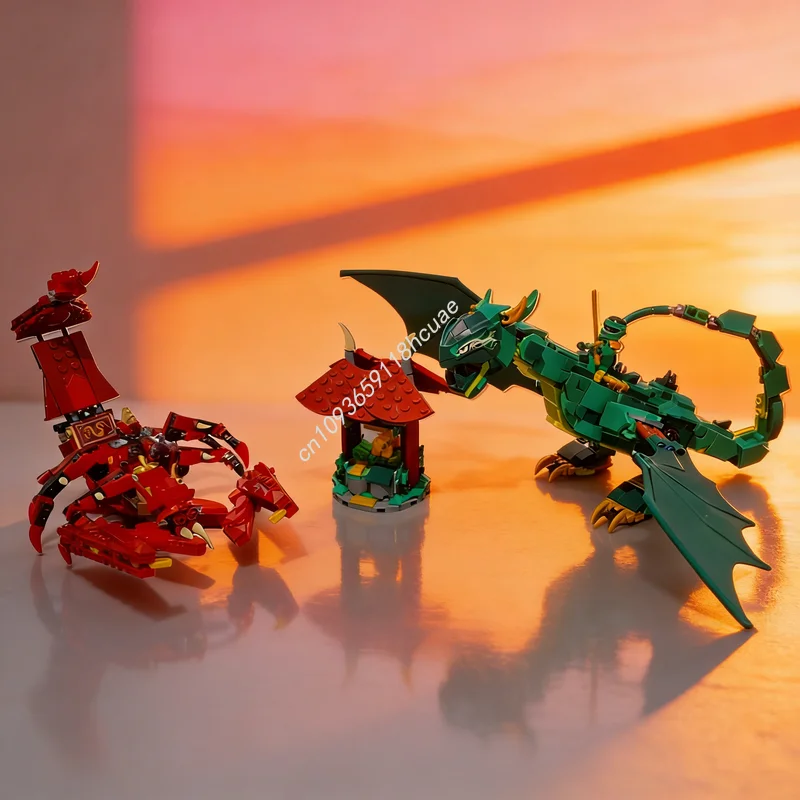 Набор строительных блоков MOC «Дуэль: Заклятый лесной дракон против Красного Ниндзяго», 746 деталей, модель, архитектурная игрушка, рождественский подарок, развивающая игрушка
Набор строительных блоков MOC «Дуэль: Заклятый лесной дракон против Красного Ниндзяго», 746 деталей, модель, архитектурная игрушка, рождественский подарок, развивающая игрушка
