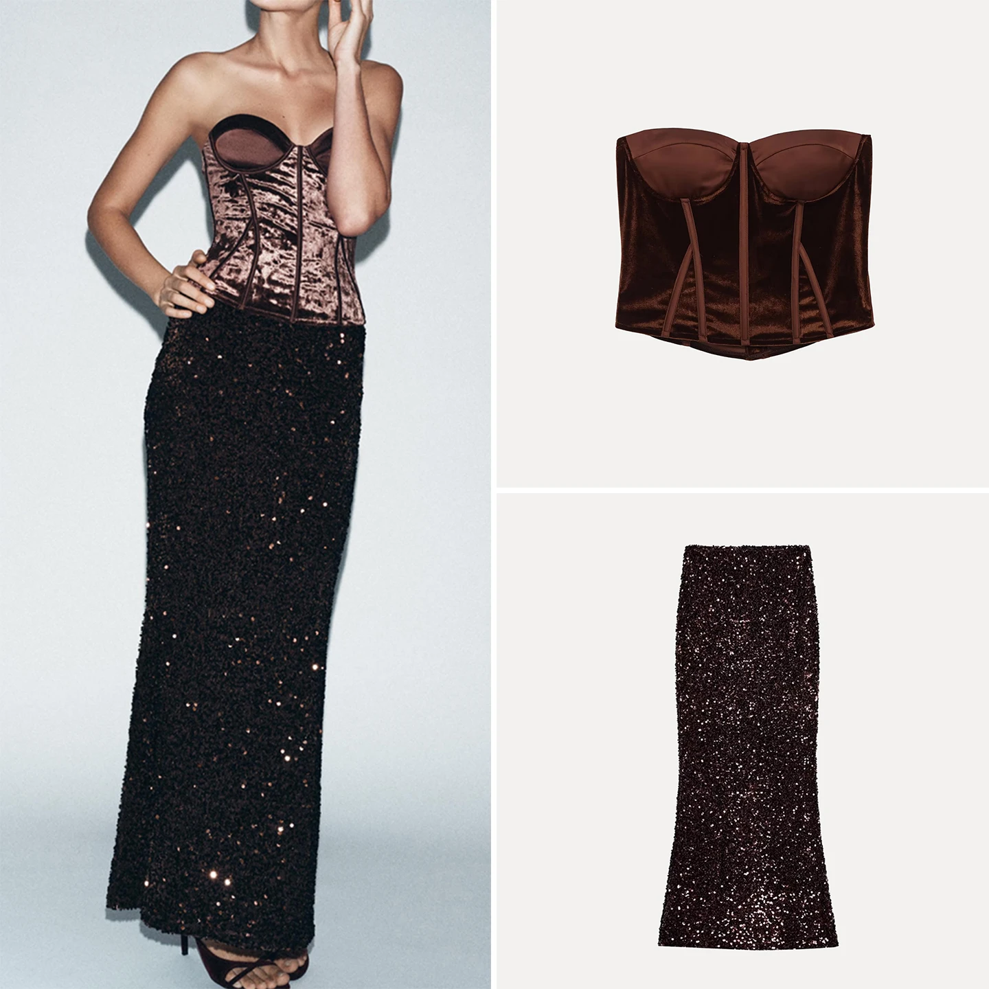 Ele Winter 2025 Women's Faion Set High Waist Long Skirt Bodice Top Ensemble Chinese Brand Z Sli Outfit
Ele Winter 2025 Women's Faion Set High Waist Long Skirt Bodice Top Ensemble Chinese Brand Z Sli Outfit