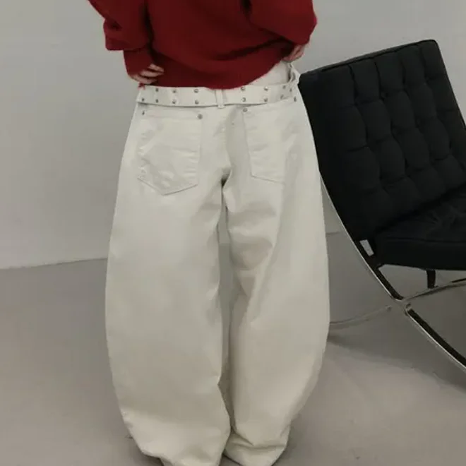 Spring 2026 Chic Retro Embellished Pure Color Washed Wide Leg Jeans Women's High Waist Casual Cotton Denim Knife
Spring 2026 Chic Retro Embellished Pure Color Washed Wide Leg Jeans Women's High Waist Casual Cotton Denim Knife
