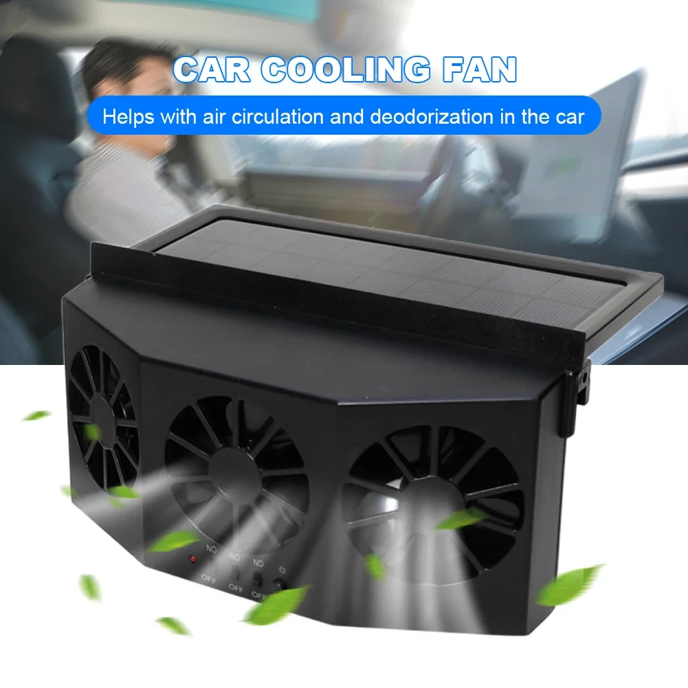 Air Circulation Fan 3 Heads Auto Cooling Fan Solar Charging Suction Interior Cooler Multi-angle Adjustable for Vehicle Truck SUV
Air Circulation Fan 3 Heads Auto Cooling Fan Solar Charging Suction Interior Cooler Multi-angle Adjustable for Vehicle Truck SUV