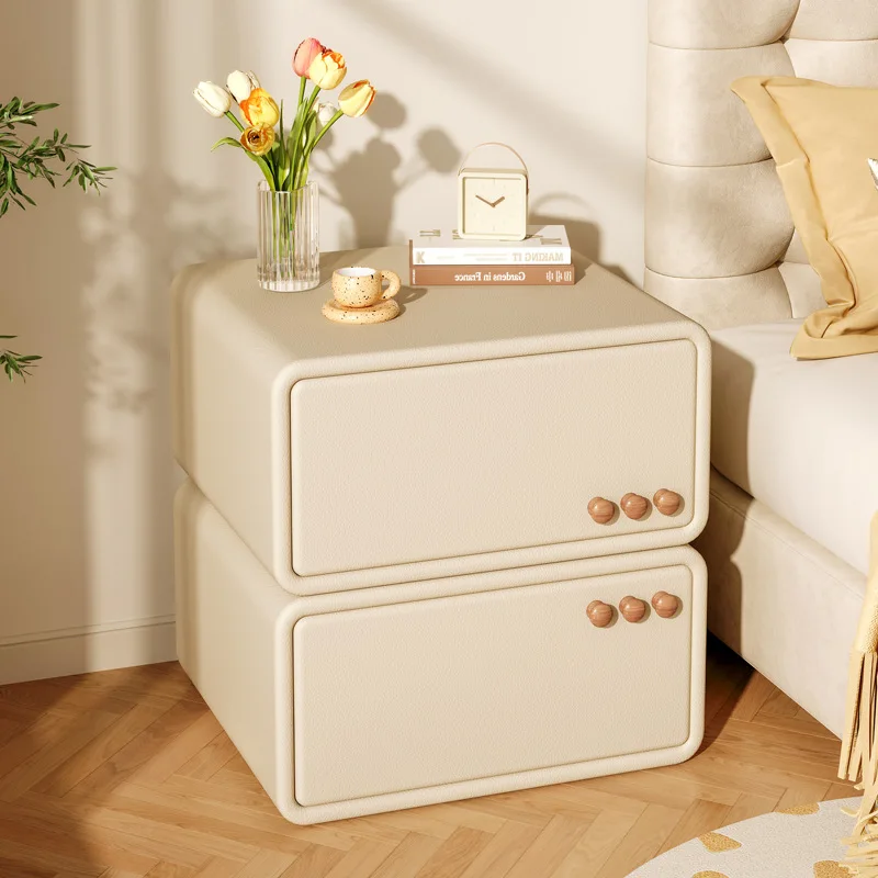 For solid wood bedside table new simple modern home bedside table small leather bedroom light luxury cream style locker
For solid wood bedside table new simple modern home bedside table small leather bedroom light luxury cream style locker