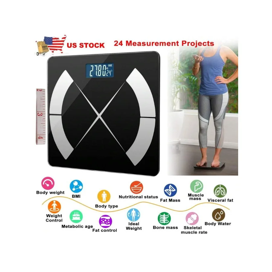 Moclever 1Pc Smart Body Composition Scale Fat Monitor Digital APP Scale BMI Health Analyzer Weight Scale Electronic Weighing Sc
Moclever 1Pc Smart Body Composition Scale Fat Monitor Digital APP Scale BMI Health Analyzer Weight Scale Electronic Weighing Sc