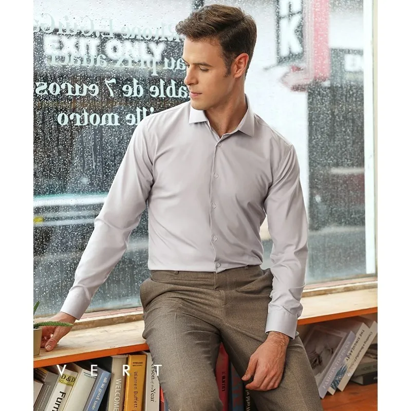 Lightweight Comfortable Men's Long Sve irt Fre Lotus ey Four Seasons Suitable Soft Fabric Stand Fit PU Leather irt
Lightweight Comfortable Men's Long Sve irt Fre Lotus ey Four Seasons Suitable Soft Fabric Stand Fit PU Leather irt