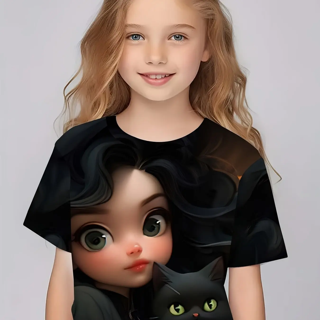 3D Anime Girl Graphic Short Sleeve Crew Neck Kids Clothes T-Shirt Casual Trendy Versatile Tee Comfy Summer Tops Girls Clothes
3D Anime Girl Graphic Short Sleeve Crew Neck Kids Clothes T-Shirt Casual Trendy Versatile Tee Comfy Summer Tops Girls Clothes