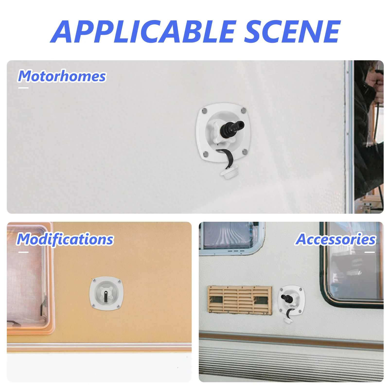 Water Inlet Filler Cap Replacement PP Material Durable Easy to Install for Rv Motorhome Yacht Water Fill Inlet Connector
Water Inlet Filler Cap Replacement PP Material Durable Easy to Install for Rv Motorhome Yacht Water Fill Inlet Connector