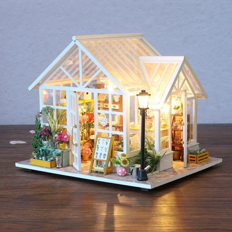Flower Garden Cottage Doll Houses DIY Wooden Miniature Model Kit Casa Dollhouse with Furniture Lights for Friends Birthday Gifts
Flower Garden Cottage Doll Houses DIY Wooden Miniature Model Kit Casa Dollhouse with Furniture Lights for Friends Birthday Gifts