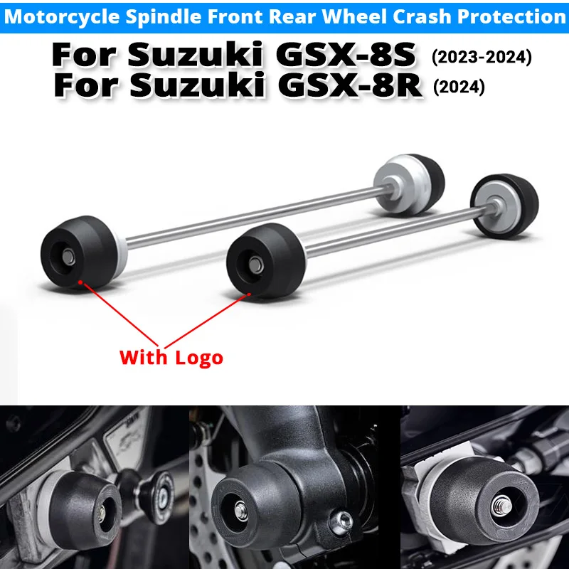 Для Suzuki GSX-8S Suzuki GSX-8R 2023-2024 Защита от столкновений переднего и заднего колеса шпинделя мотоцикла на Suzuki GSX-8S
Для Suzuki GSX-8S Suzuki GSX-8R 2023-2024 Защита от столкновений переднего и заднего колеса шпинделя мотоцикла на Suzuki GSX-8S