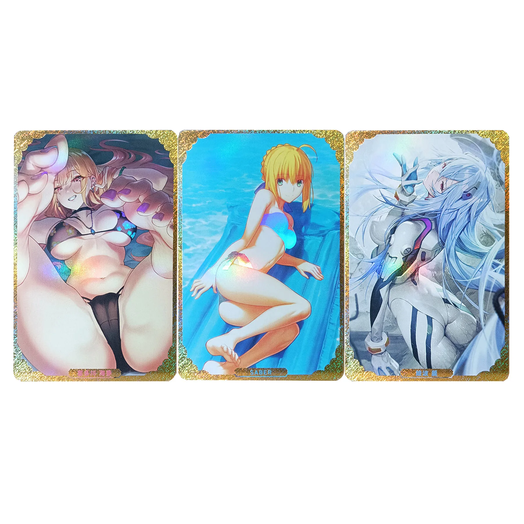 Diy Self Made 3Pcs/set Goddess Story Ayanami Rei Kitagawa Marin Collection Card Color Flash Saber Anime Cards Gift Toys
Diy Self Made 3Pcs/set Goddess Story Ayanami Rei Kitagawa Marin Collection Card Color Flash Saber Anime Cards Gift Toys
