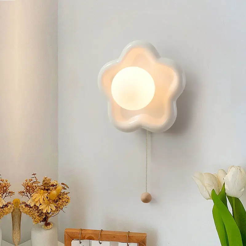 Color Ceramic Flower Wall Lamp Modern Children's Room Princess Room Bedside Study Restaurant Sconces Creative Cartoon Wall Light
Color Ceramic Flower Wall Lamp Modern Children's Room Princess Room Bedside Study Restaurant Sconces Creative Cartoon Wall Light