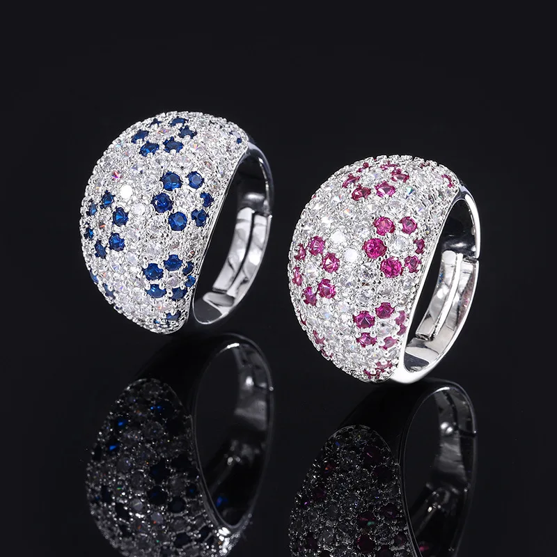Jewelry European and American Luxury Full Diamond Ring for Women, Colorful Gemstone Red Corundum Ring, Exaggerated Large Band Ri
Jewelry European and American Luxury Full Diamond Ring for Women, Colorful Gemstone Red Corundum Ring, Exaggerated Large Band Ri