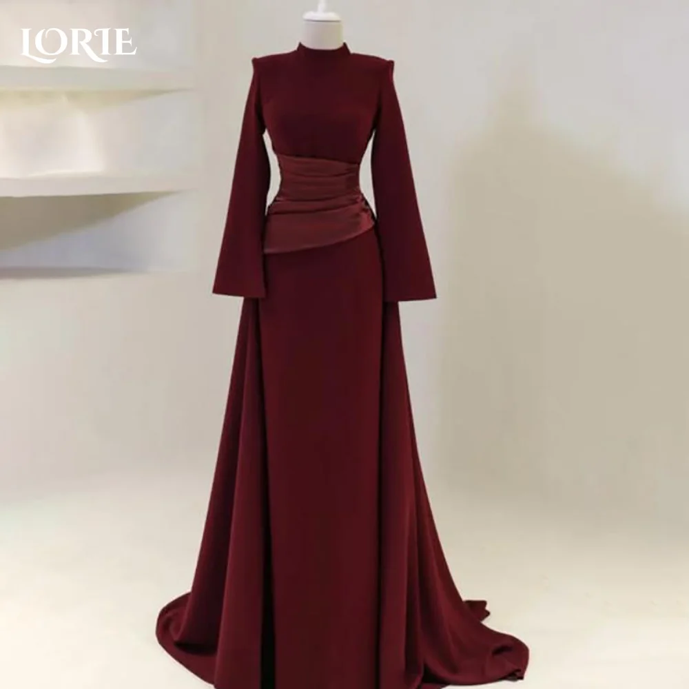 LORIE Long Sleeve Saudi Mermaid Evening Dresses Bobycon High Collar Prom Dress Elegant Arabia Customized Dubai Party Gowns
LORIE Long Sleeve Saudi Mermaid Evening Dresses Bobycon High Collar Prom Dress Elegant Arabia Customized Dubai Party Gowns