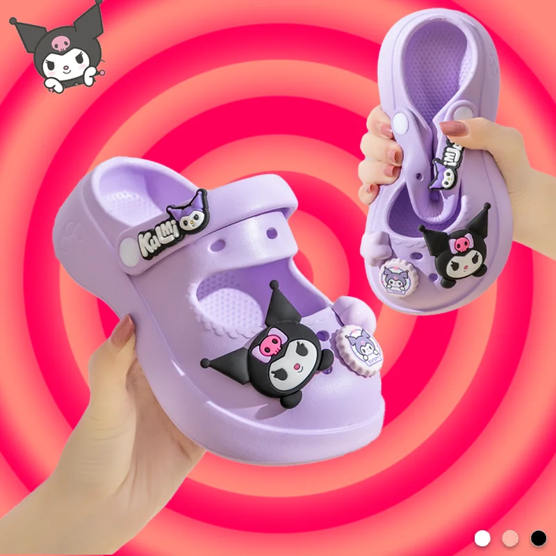 Sweet Kawaii Sanrio Anime Kuromi My Melody Children Casual Slippers Summer Cute Cartoon Homewear Shoes Scandal Gifts for Girls
Sweet Kawaii Sanrio Anime Kuromi My Melody Children Casual Slippers Summer Cute Cartoon Homewear Shoes Scandal Gifts for Girls
