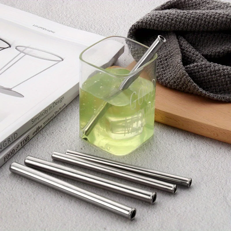 2pcs Reusable 304 Stainless Steel Short Drinking Straw Anti-Scratch Metal Reusable Straw For Home Bar Party
2pcs Reusable 304 Stainless Steel Short Drinking Straw Anti-Scratch Metal Reusable Straw For Home Bar Party