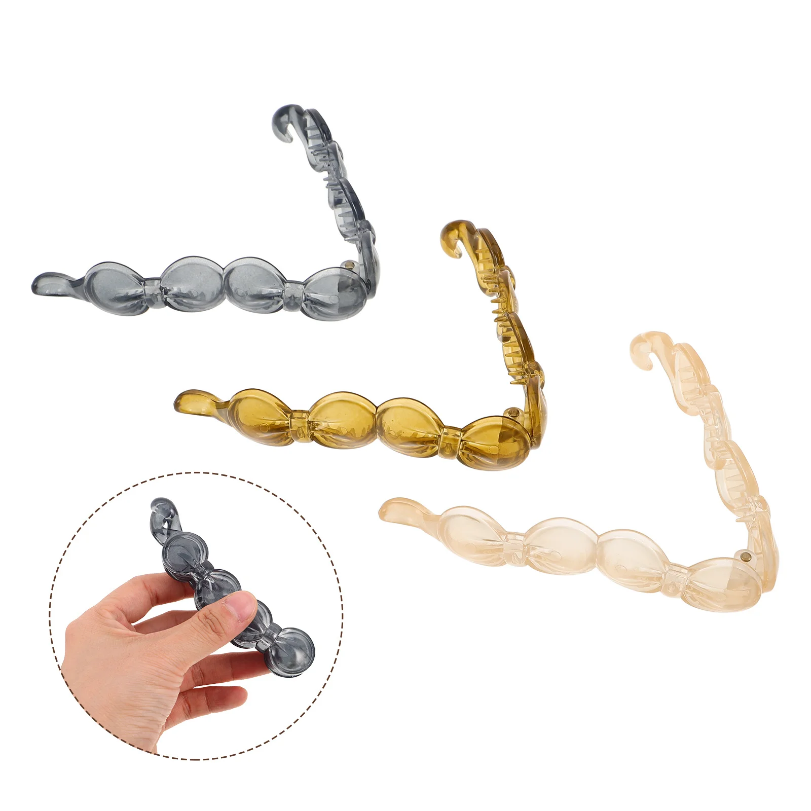 3Pcs Bow Hair Claw Clips Banana Style Matte Glossy Finish Secure Hold Hair Accessories for Daily Wear Bowknot Design
3Pcs Bow Hair Claw Clips Banana Style Matte Glossy Finish Secure Hold Hair Accessories for Daily Wear Bowknot Design