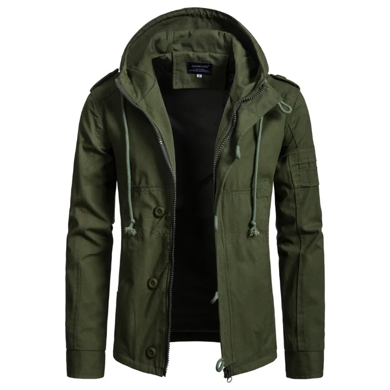 Spring New Men's Casual Fashion Versatile Hooded Cotton Jacket Cardigan Jacket
Spring New Men's Casual Fashion Versatile Hooded Cotton Jacket Cardigan Jacket
