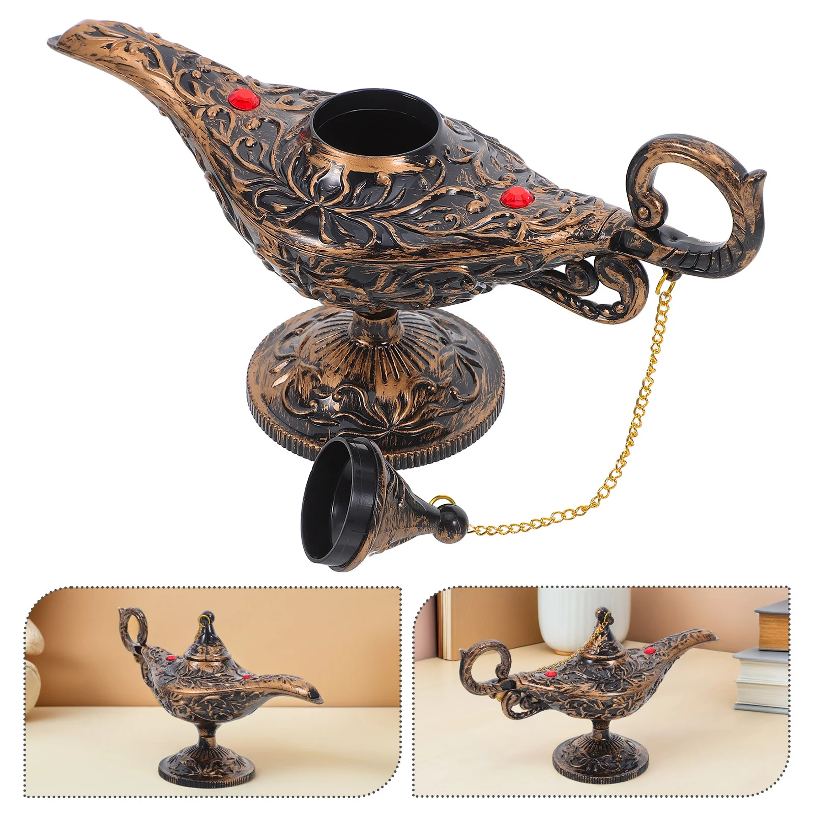 Vintage Arabian Lamp Retro Party Decoration Table Centerpiece for Birthday Holiday Cosplay Costume Props
Vintage Arabian Lamp Retro Party Decoration Table Centerpiece for Birthday Holiday Cosplay Costume Props