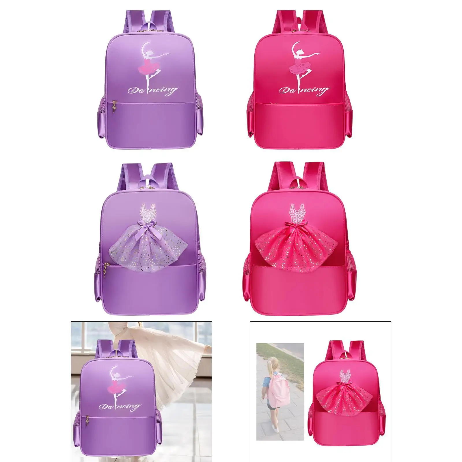 Ballet Dance Backpack Cute Lightweight Portable Zip Closure with Lace Dance Bag for Gift Dancing Gymnastics Fitness Travel
Ballet Dance Backpack Cute Lightweight Portable Zip Closure with Lace Dance Bag for Gift Dancing Gymnastics Fitness Travel