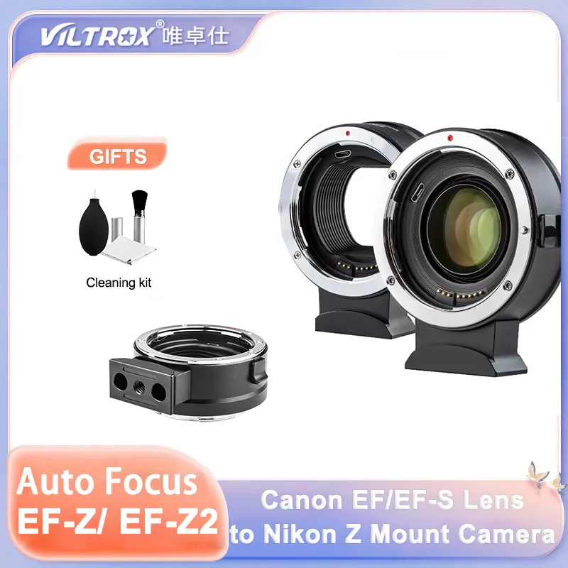 Viltrox EF-Z Auto Focus Lens Adapter Ring for Canon EF EFS DSLR SLR Camera Lens to Nikon Z Mount Mirrorless Camera Z5 Z6 Z7 Z50
Viltrox EF-Z Auto Focus Lens Adapter Ring for Canon EF EFS DSLR SLR Camera Lens to Nikon Z Mount Mirrorless Camera Z5 Z6 Z7 Z50