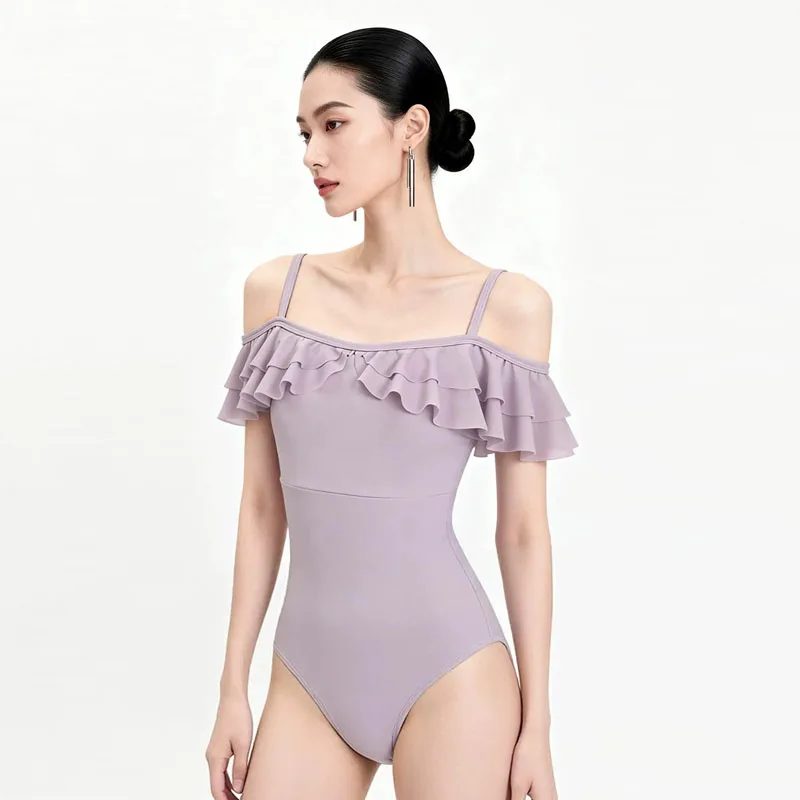 New Women's Ruffle Ballet Dance Leotard Gymnastics Dancing Costume Adult Ballerina Dancewear for Fitness And Yoga Bodysuit
New Women's Ruffle Ballet Dance Leotard Gymnastics Dancing Costume Adult Ballerina Dancewear for Fitness And Yoga Bodysuit