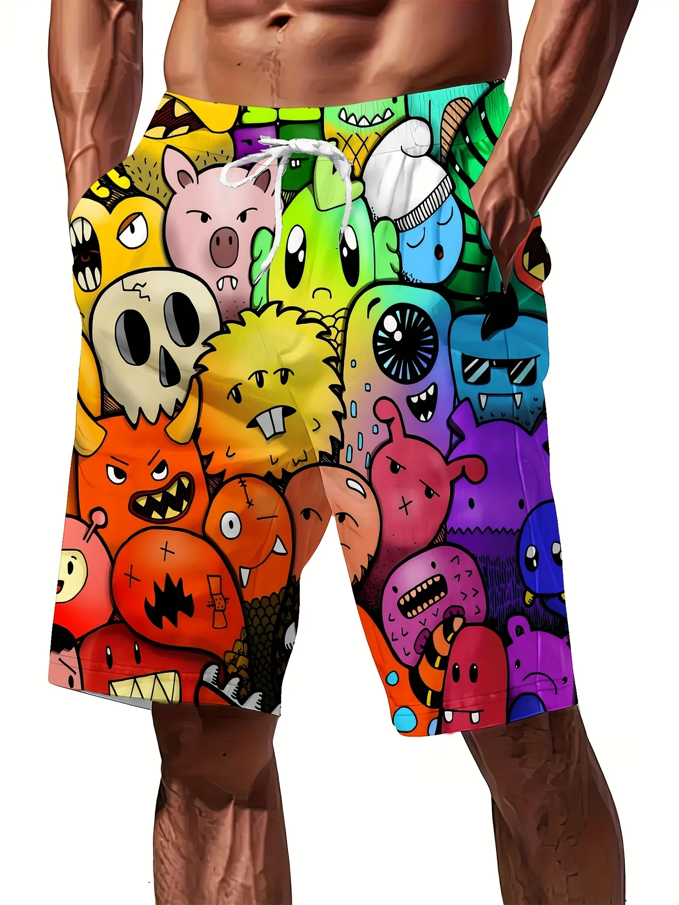 Men's Quick-Dry Swim Trunks with Cartoon 3D Print - Elastic Soft Beach Shorts forr Sports, Swimming Summer HFun Swimwear,
Men's Quick-Dry Swim Trunks with Cartoon 3D Print - Elastic Soft Beach Shorts forr Sports, Swimming Summer HFun Swimwear,