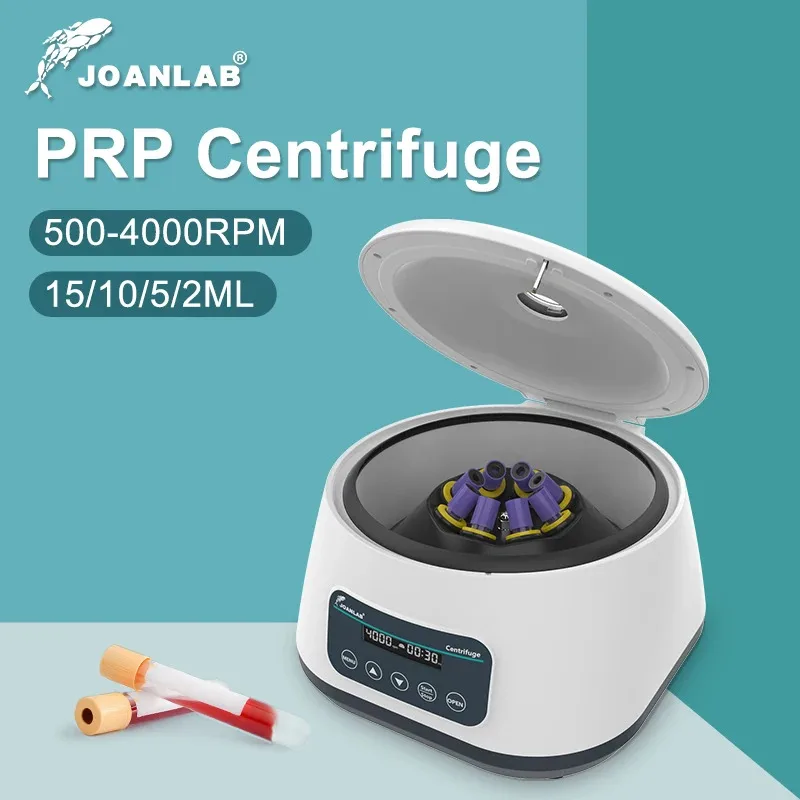 JOANLAB Plasma Centrifuge Laboratory Digital Prp Centrifuge Machine For 2/5/10ml Blood Tube And 15ml Centrifuge Tube 500-4000rpm
JOANLAB Plasma Centrifuge Laboratory Digital Prp Centrifuge Machine For 2/5/10ml Blood Tube And 15ml Centrifuge Tube 500-4000rpm