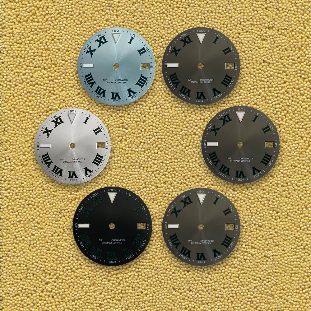 NH35 Dial 28.5mm S Logo Dial for NH35 NH36 Movement Ice Blue Luminous Modification repair Accessories
NH35 Dial 28.5mm S Logo Dial for NH35 NH36 Movement Ice Blue Luminous Modification repair Accessories