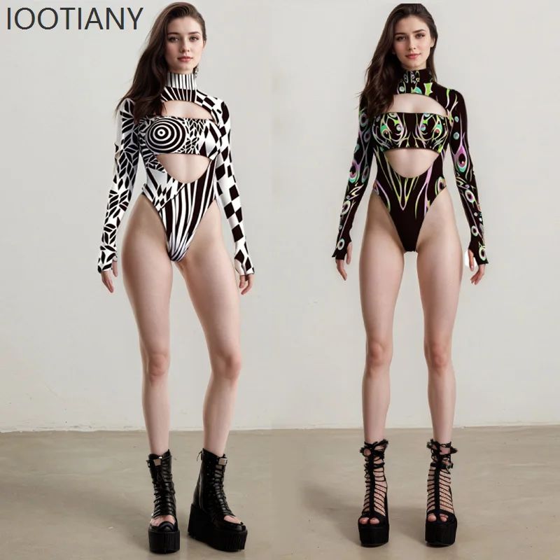 IOOTIANY Sexy Graffiti Colorful Swimsuit Jumpsuit Open Heart Leotard Tops Bodysuit Surfing Beach Swim Sport Swimwear Beachwear
IOOTIANY Sexy Graffiti Colorful Swimsuit Jumpsuit Open Heart Leotard Tops Bodysuit Surfing Beach Swim Sport Swimwear Beachwear