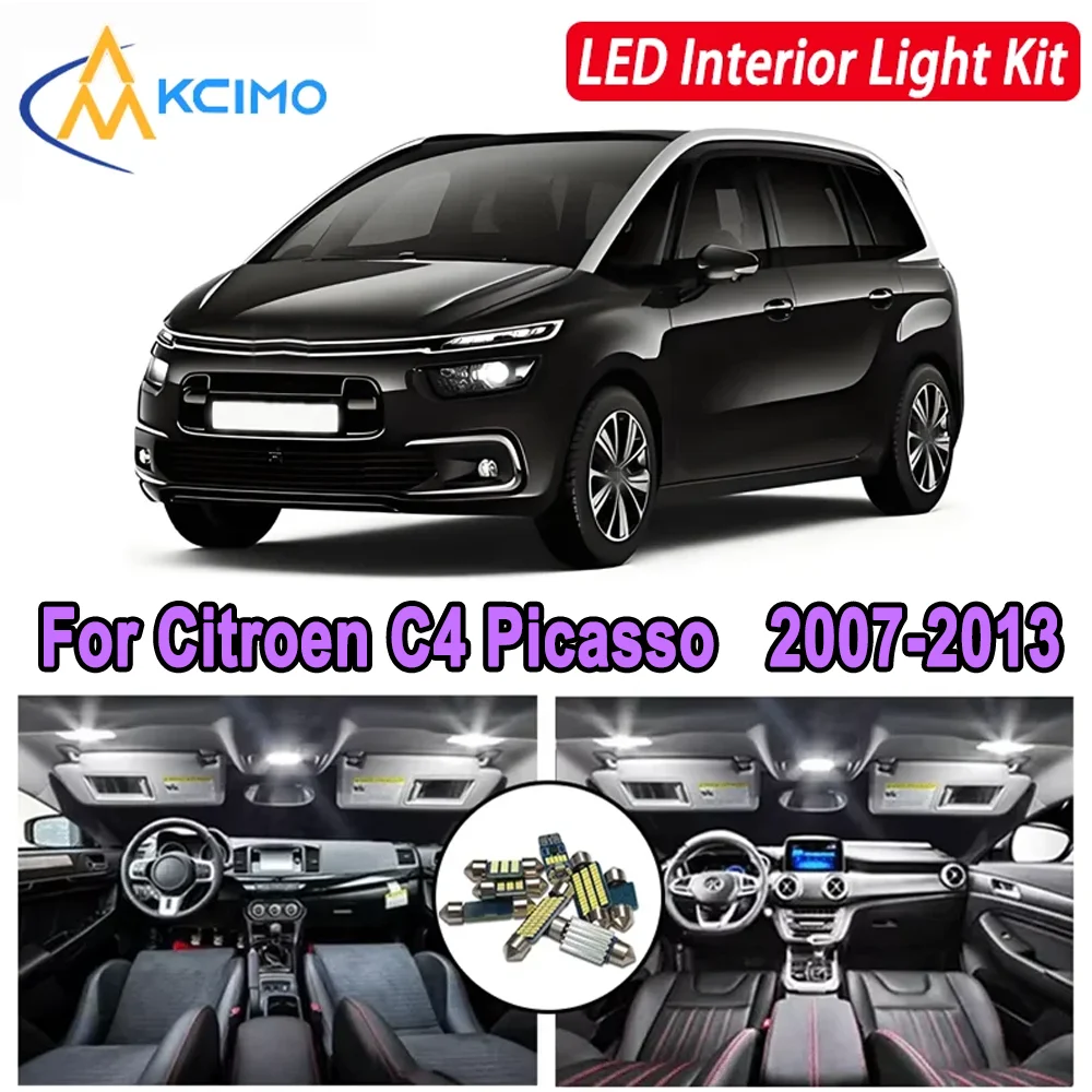 For Citroen C4 Picasso Grand Picasso MK1 I (2007-2013) Premium Bright LED Interior Dome Map Trunk Light Kit Car Led Lamps Lights
For Citroen C4 Picasso Grand Picasso MK1 I (2007-2013) Premium Bright LED Interior Dome Map Trunk Light Kit Car Led Lamps Lights