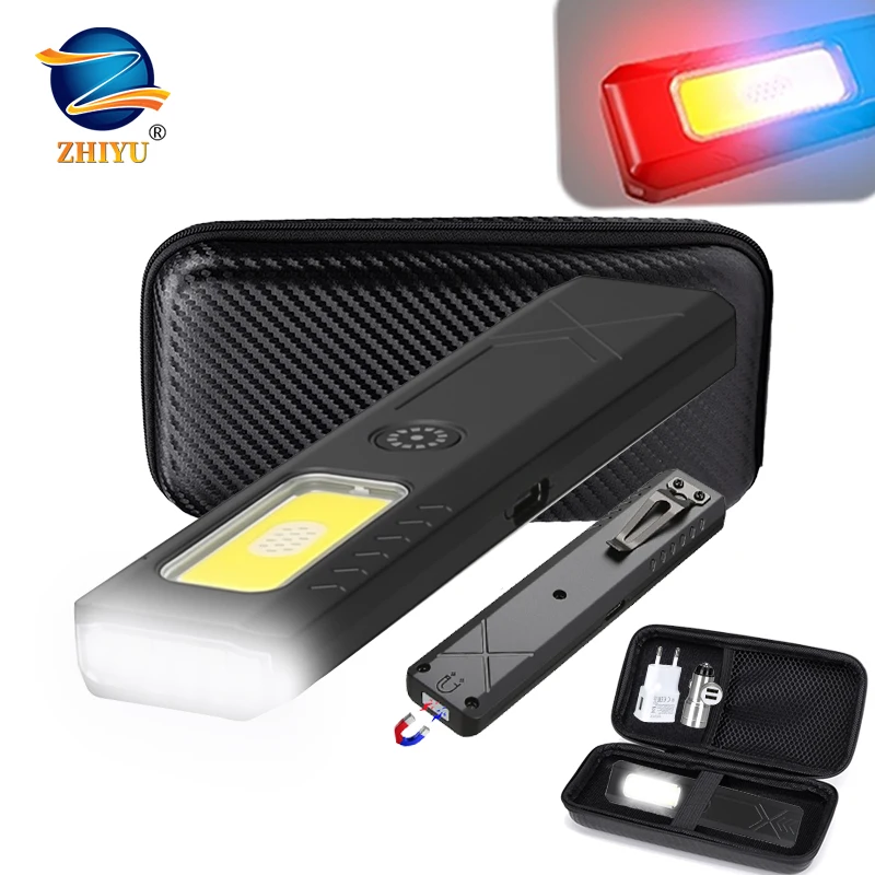 Mini Portable LED Handheld Flashlight USB Rechargeable EDC Flashlight with Emergency Red and Blue Lamp Outdoor Pen Clip Headlamp
Mini Portable LED Handheld Flashlight USB Rechargeable EDC Flashlight with Emergency Red and Blue Lamp Outdoor Pen Clip Headlamp